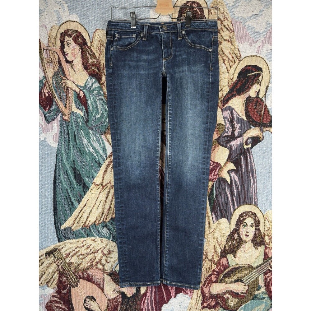 Adriano Goldschmied Jeans Womens 26R Blue Dark Wash The Stilt Cigarette Leg